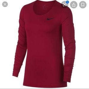 Nike woman’s pro mesh long sleeve top